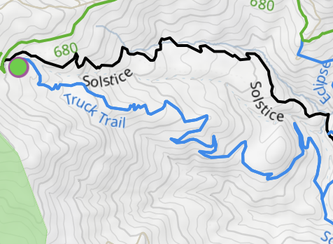 Mountain biking trail